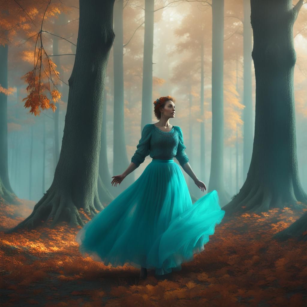 Enchanted Forest Dance: A Fantasy Concept Art