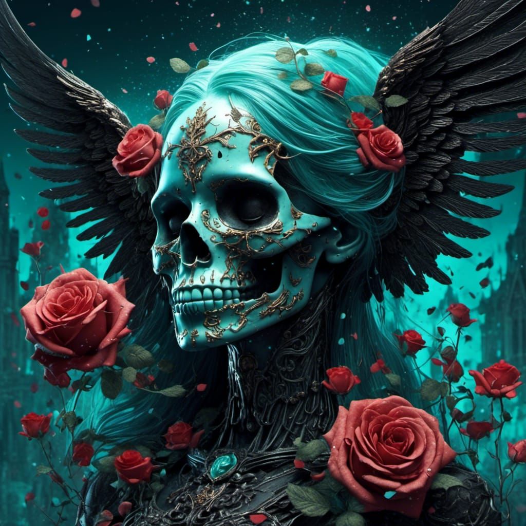 Skull Roses