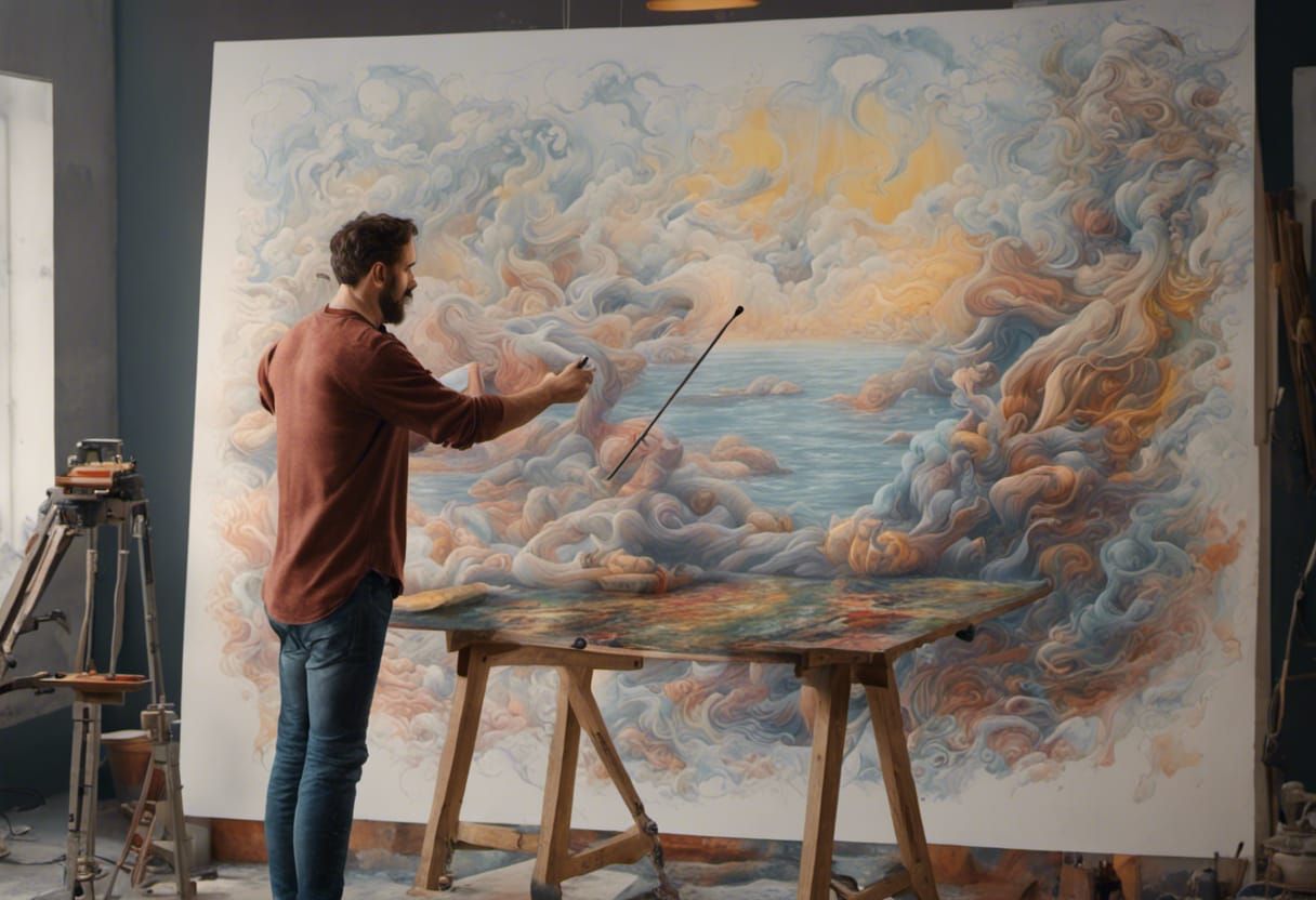 It was like the brush was painting by itself!