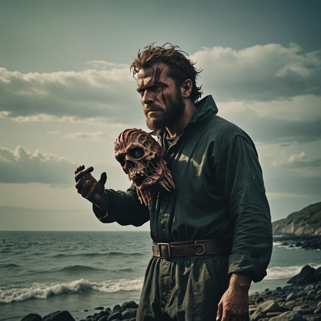 Cyclops with Severed Head: Cinematic Still