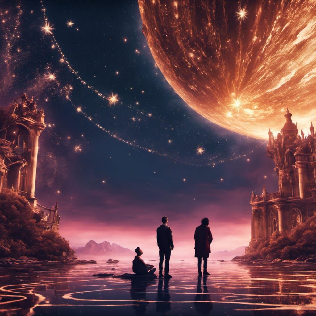 Lovers Under a Pearl-Shining Starry Sky