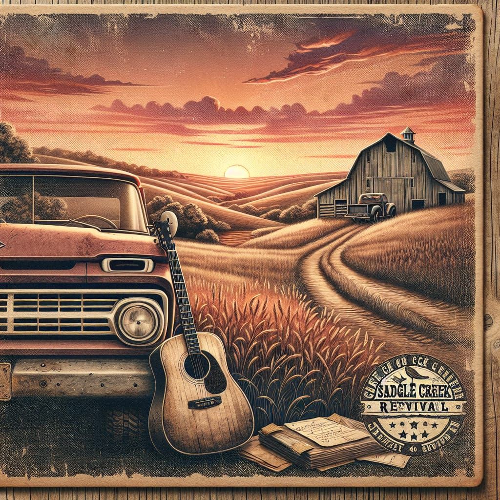 Saddle Creek Revival Album Cover Art