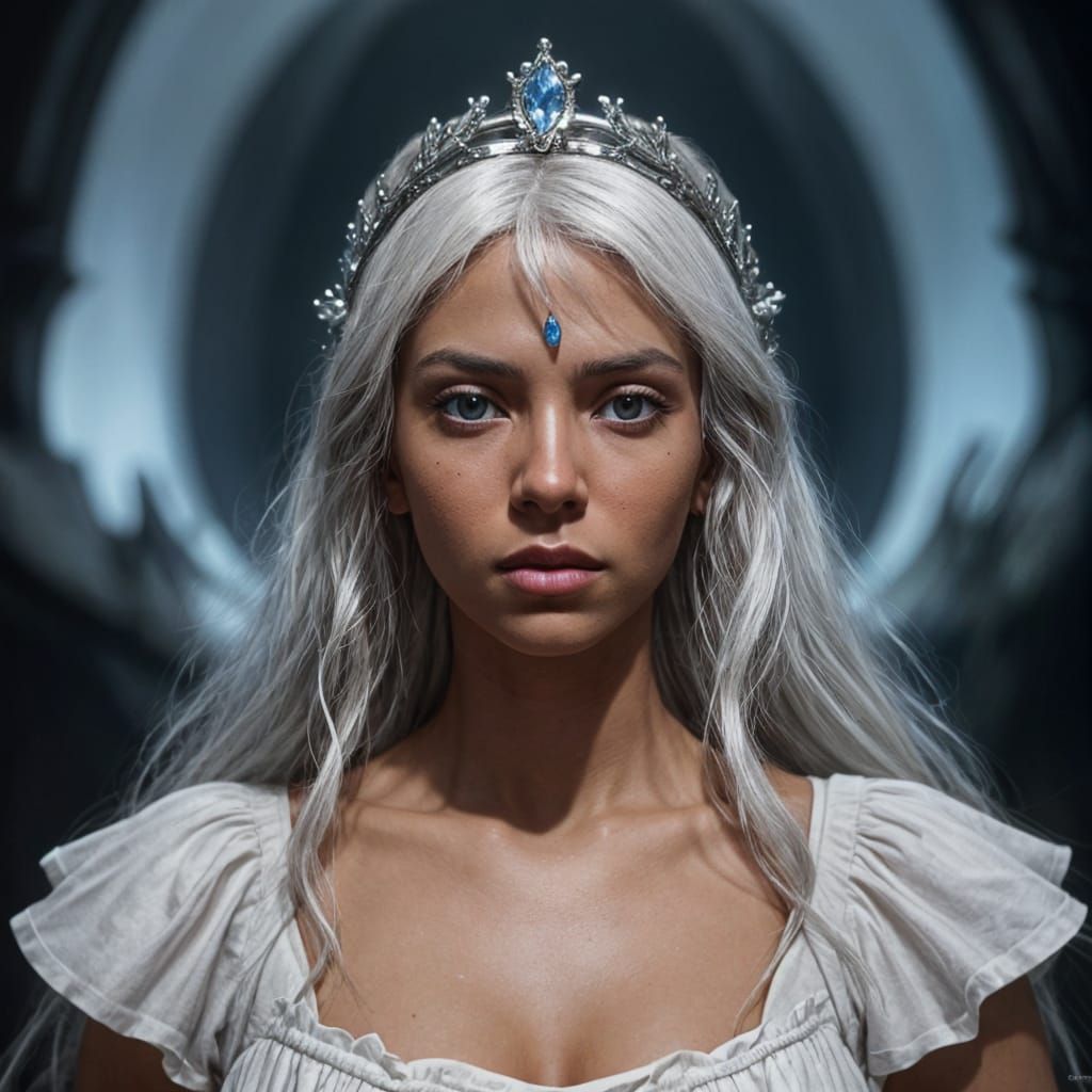 Kida Nedakh Disney Princess Portrait in Hyperrealism