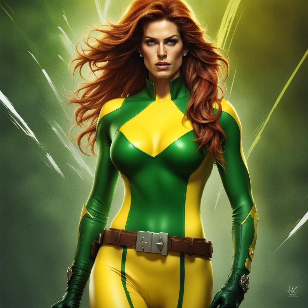 Cindy Crawford as Rogue - Xmen