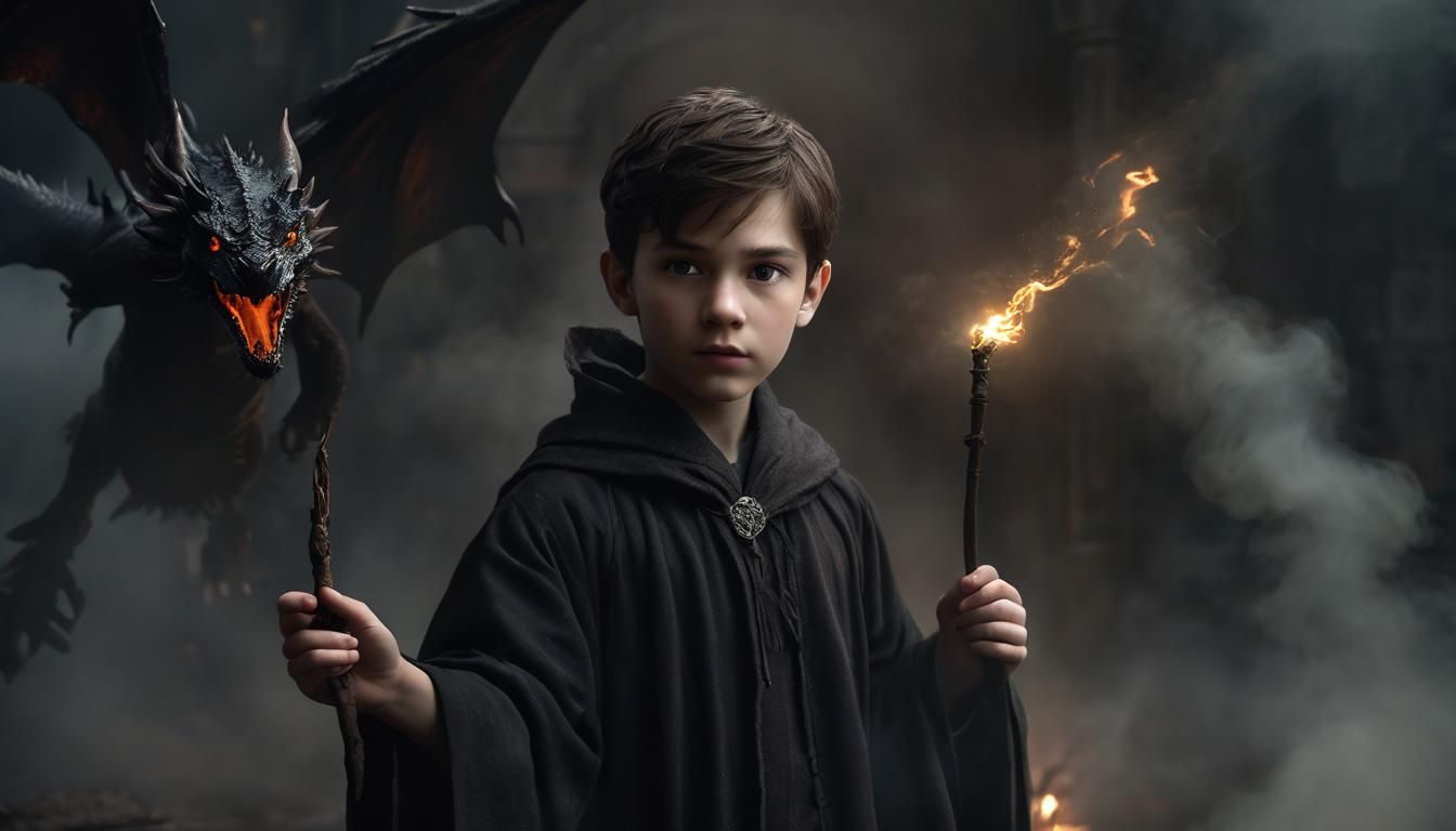 Young Voldemort with a dragon III
