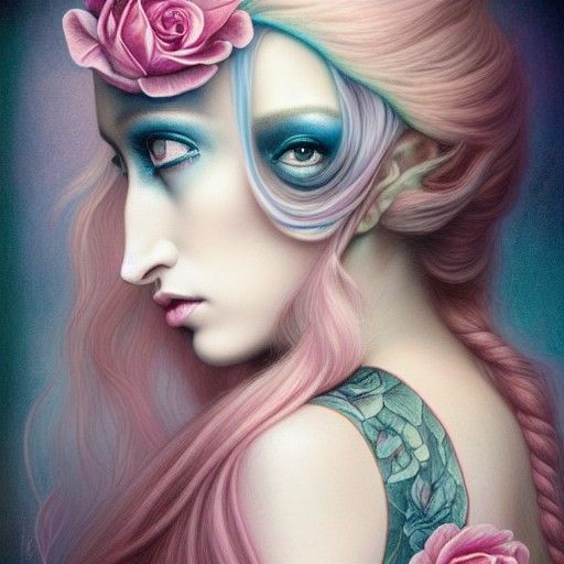 Decadent Portrait of Androgynous God as Goddess