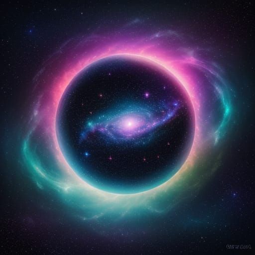 Ethereal Dreamer in Cosmic Splendor