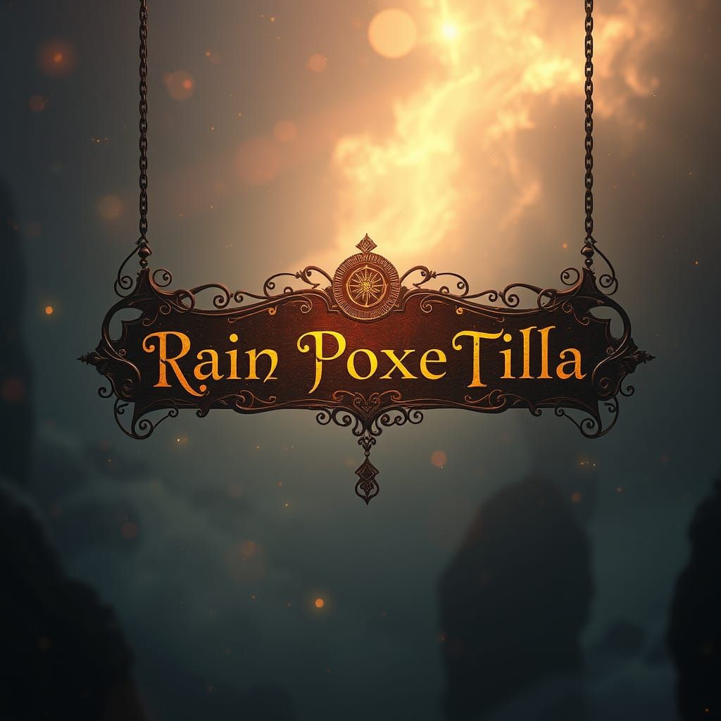 Mystical Name Tag in Dreamlike Realm