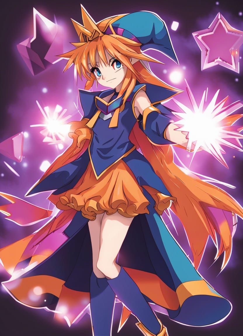 Dark Magician Girl with Orange Hair