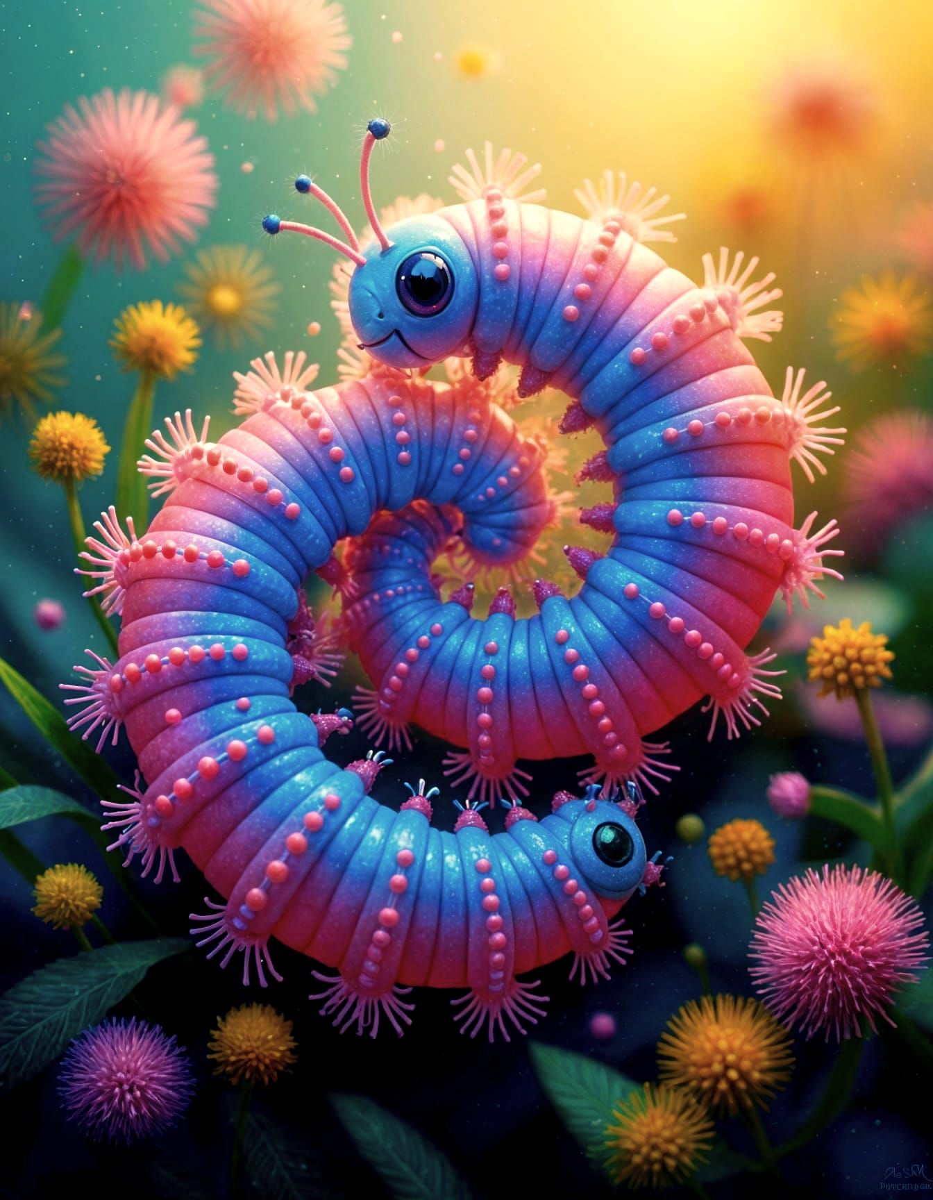 fibonacci caterpillar couple