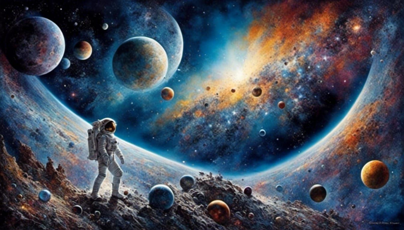 Psychedelic Cosmic Masterpiece in Hyperrealistic Detail