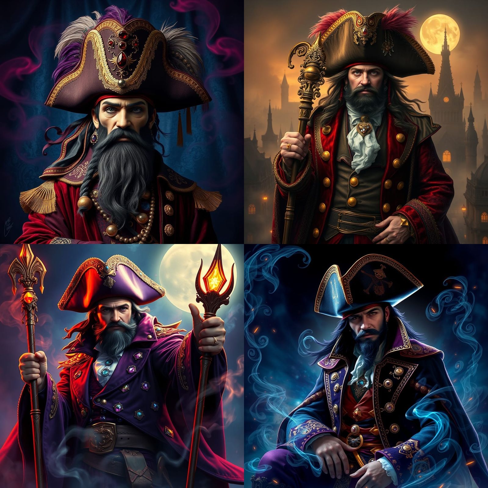 Fantastical Pirate Wizard Concept Art
