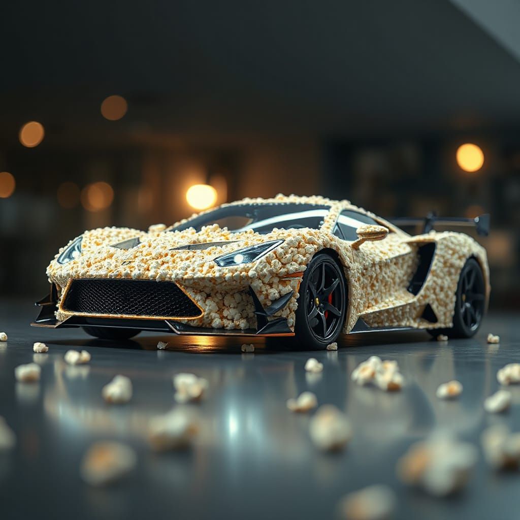 Popcorn Supercar: Professional Photography with Bokeh