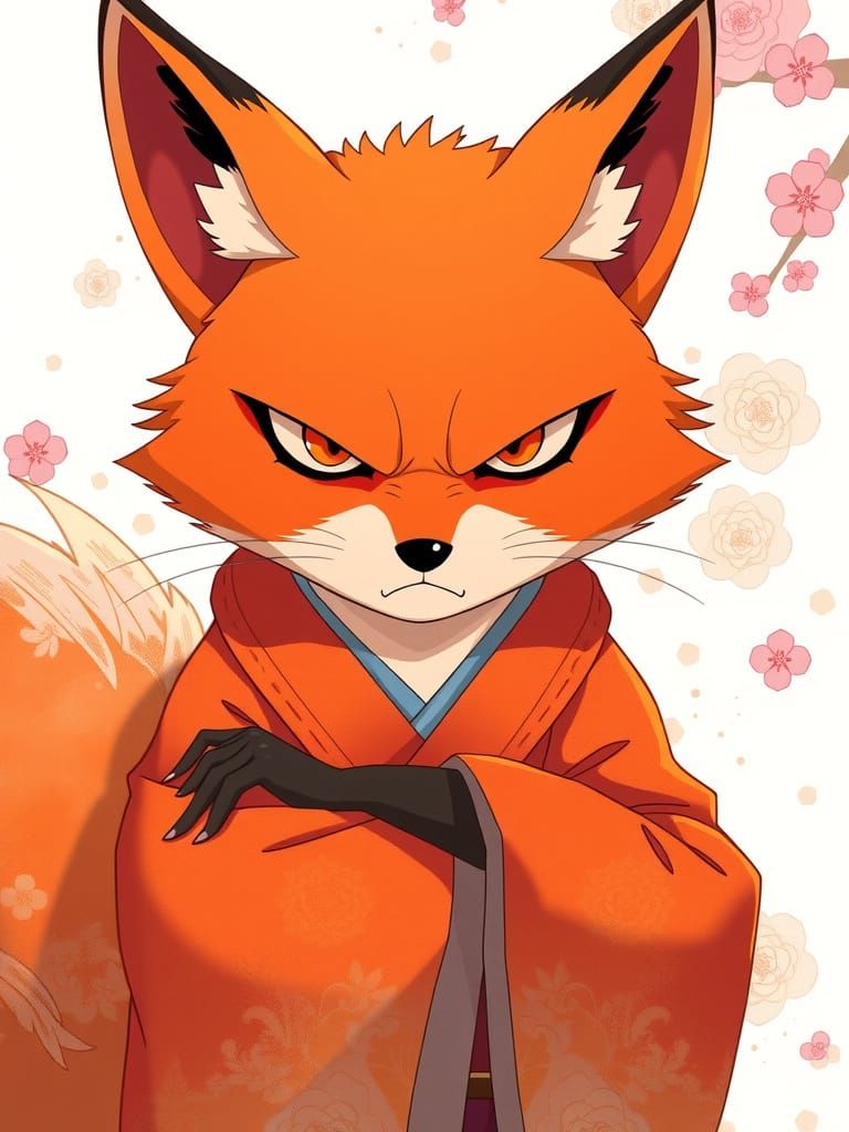 angry fox