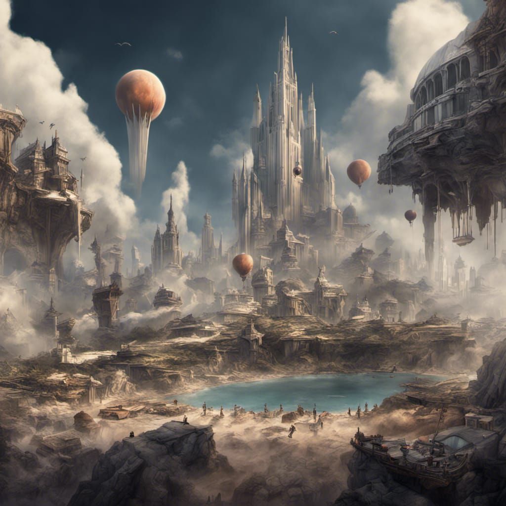 Dreamlike Matte Painting: A Surreal Vision