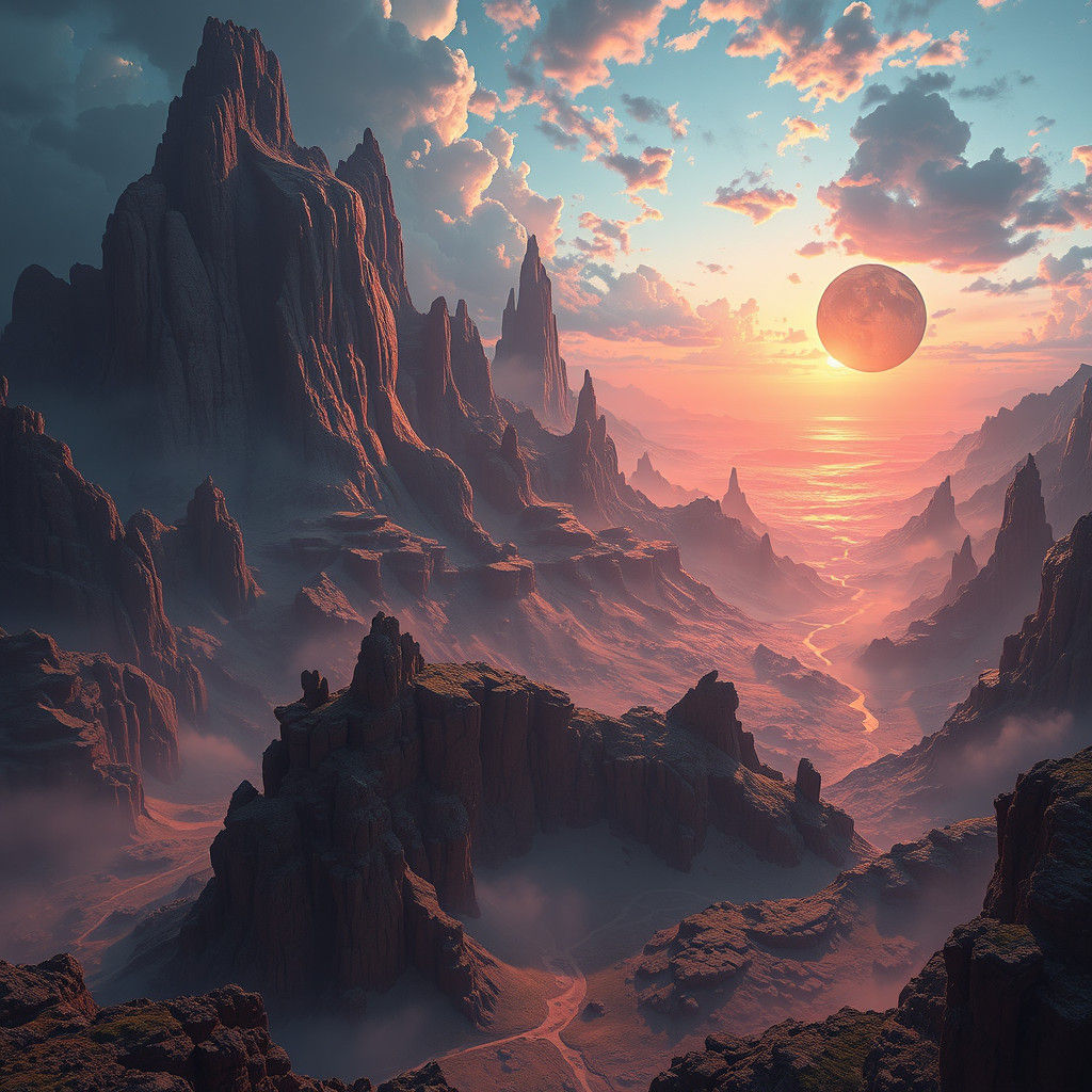 Epic Cinematic Dreamscape: A Digital Matte Painting