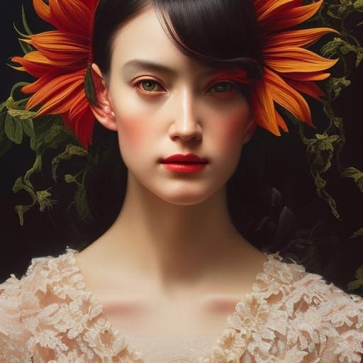 Sunflower Feast: A Dark Fantasy Masterpiece