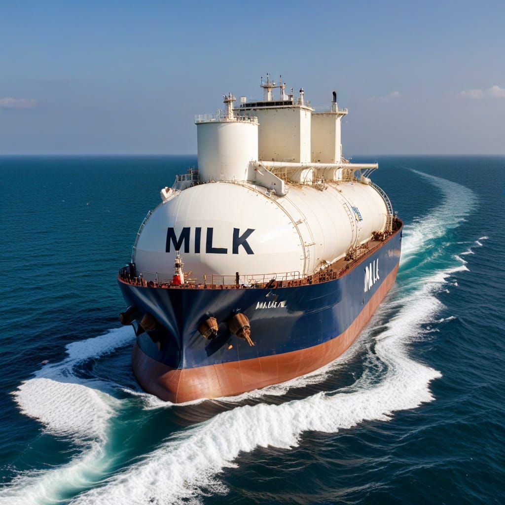 Milk tanker ship