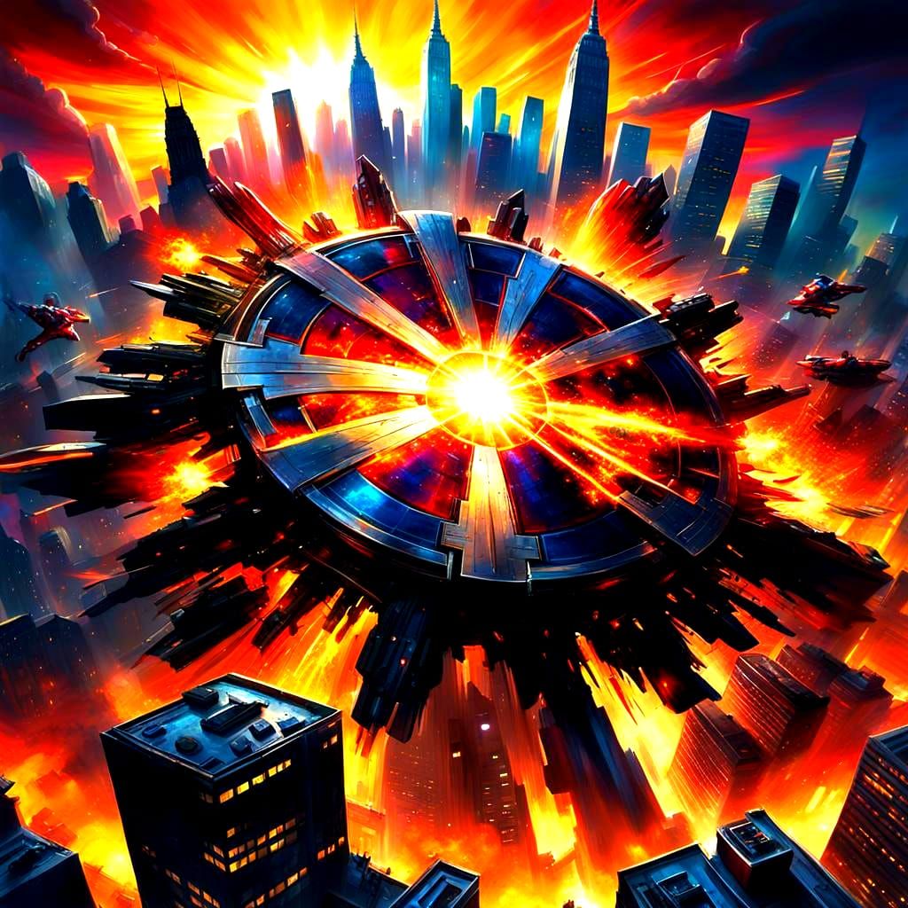 The Avengers: Detailed Matte Painting in Deep Color