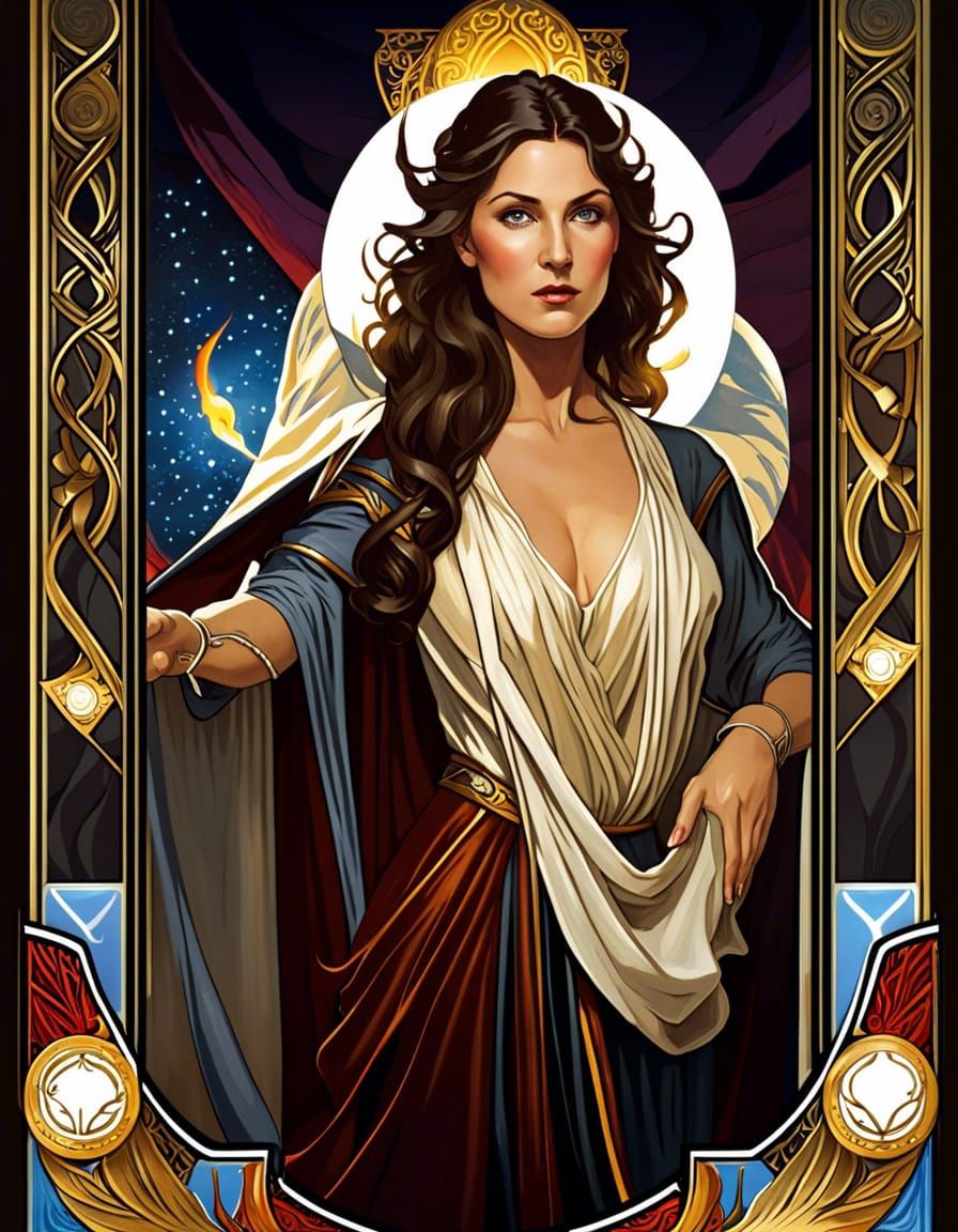 Magician Tarot Card Digital Painting