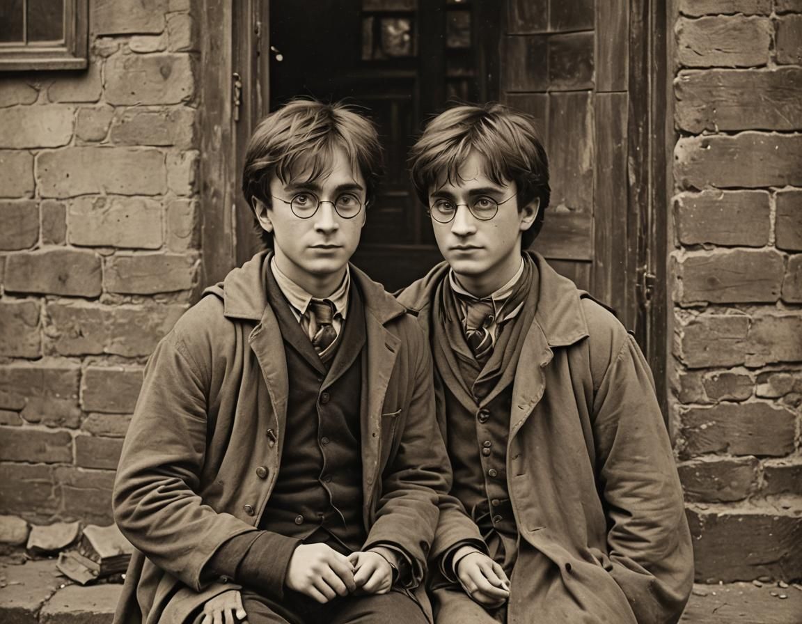Harry Potter in 18th Century Sepia Photography