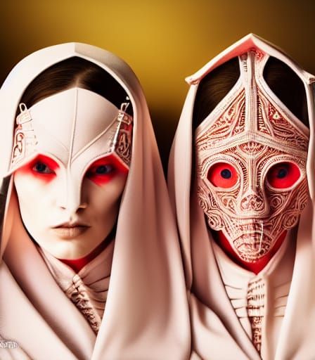 Detailed Cultists in Dark Fantasy Style