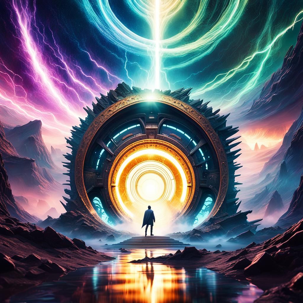 Interdimensional Being Emerges from Sci-Fi Portal