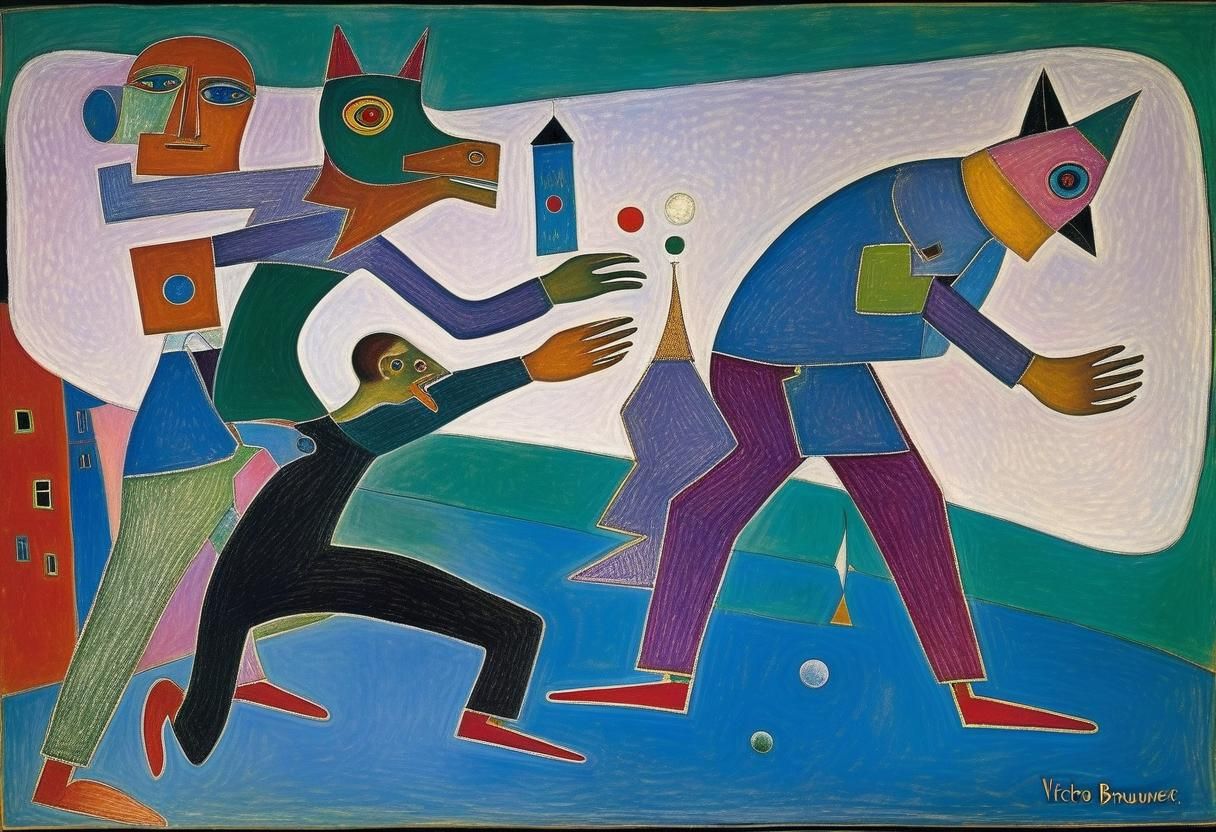 Abstract Figures in Pastel Style