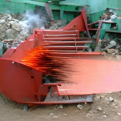 Heavy Duty Metal Crusher in Action