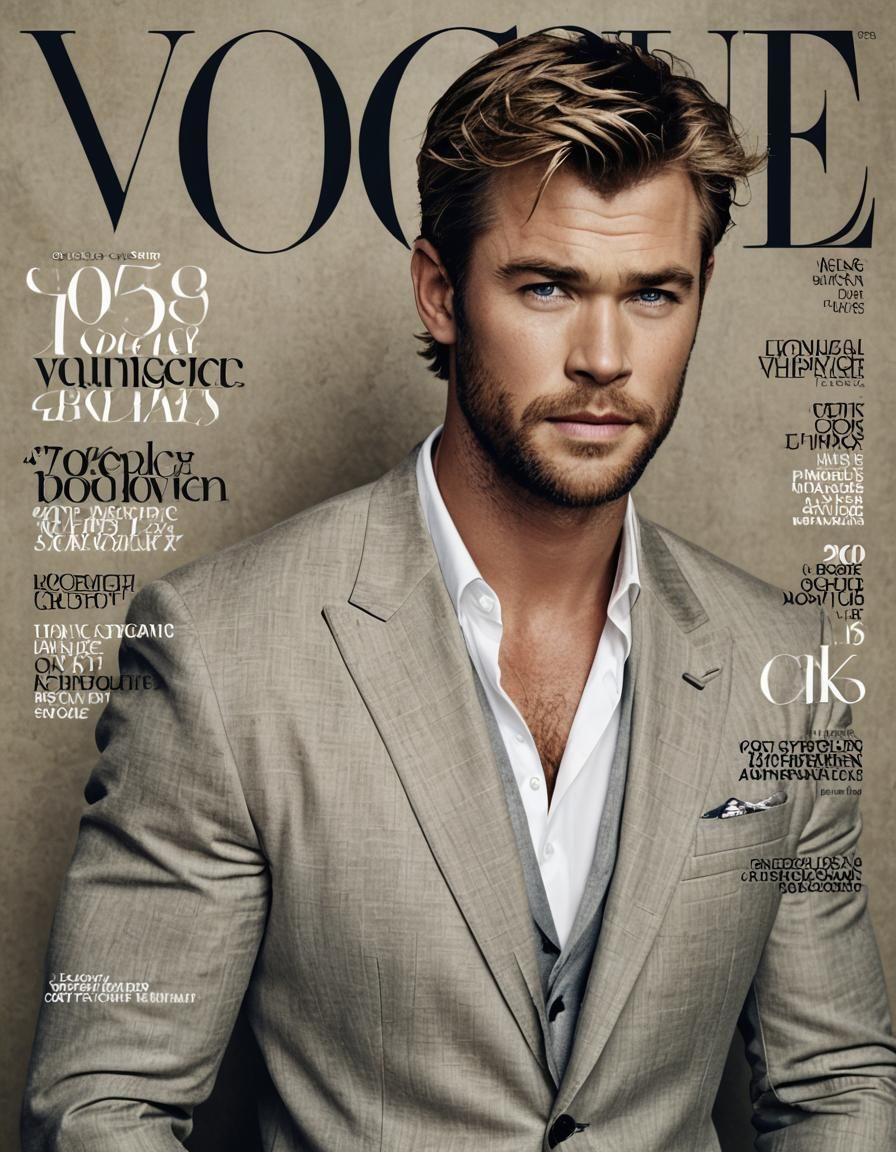 Chris Hemsworth Vogue Magazine Cover
