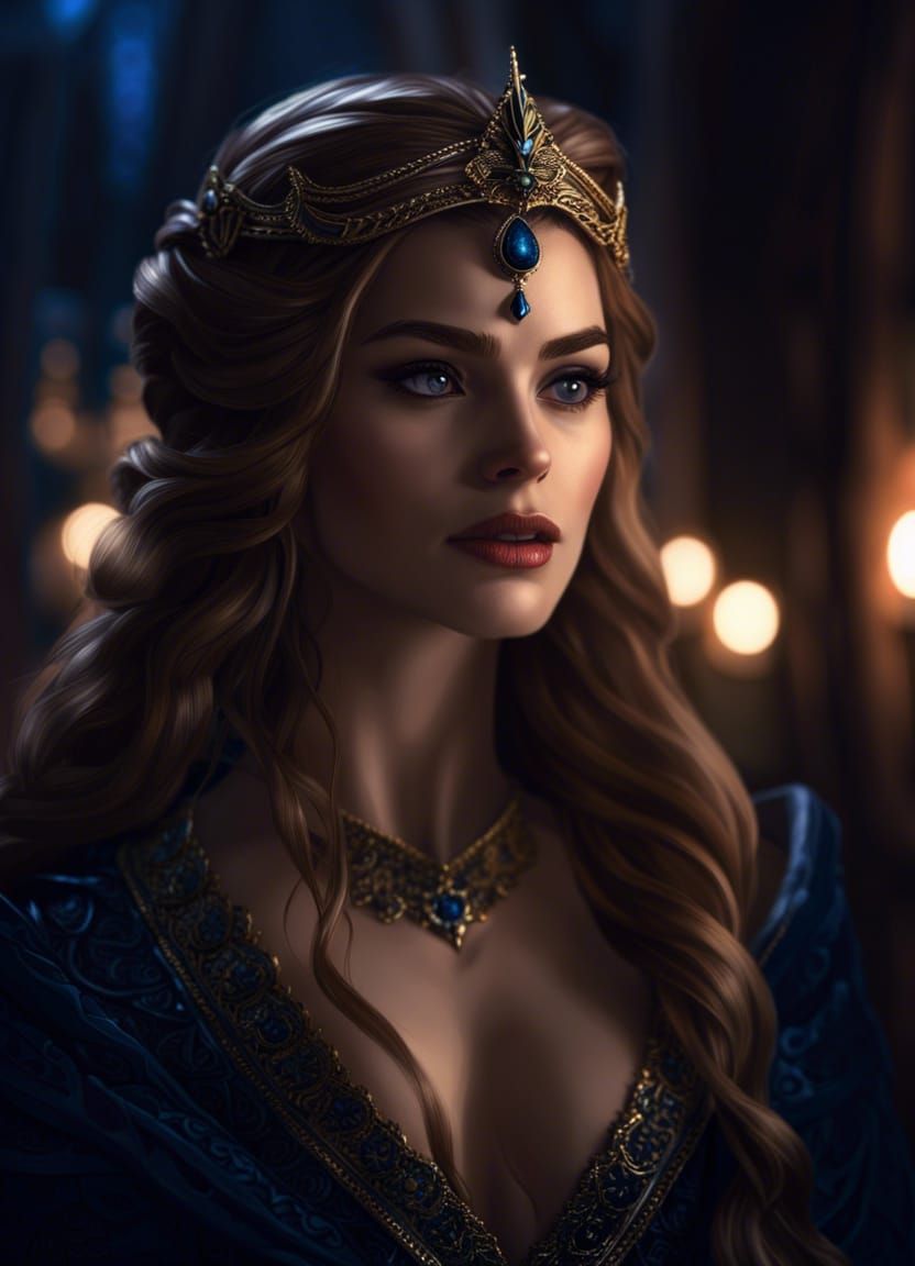 Realistic Feyre Archeron High Lady of the Night Court