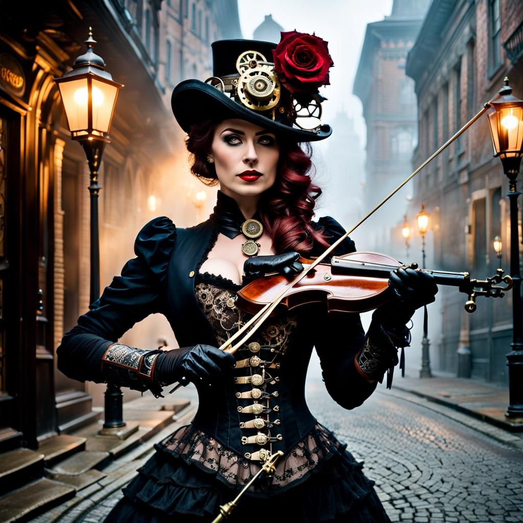 Steampunk Vampire Hunter in Victorian Setting
