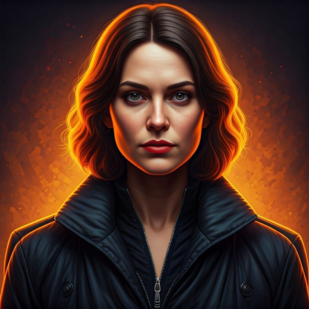 Striking Portrait of a Strong Modern Woman