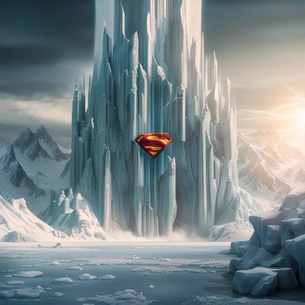 Epic Fortress of Solitude Digital Matte Painting