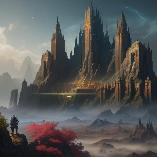 Fantastical AI Portrait in Detailed Matte Painting Style