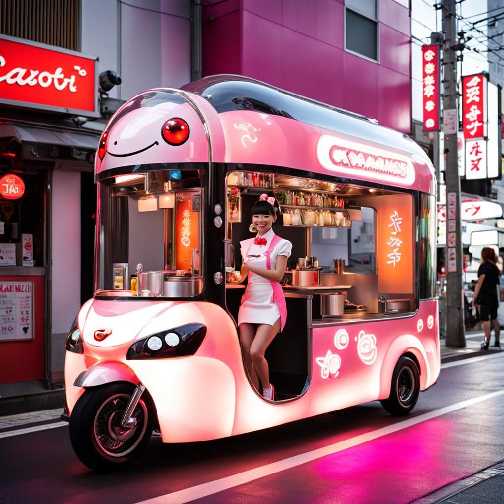 Kawaii Food Truck, Tokyo 🩷🍣💫🈹
