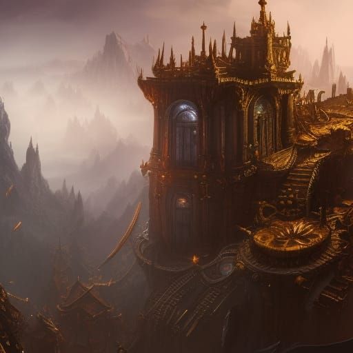 Shining Metal Fantasy Concept Art