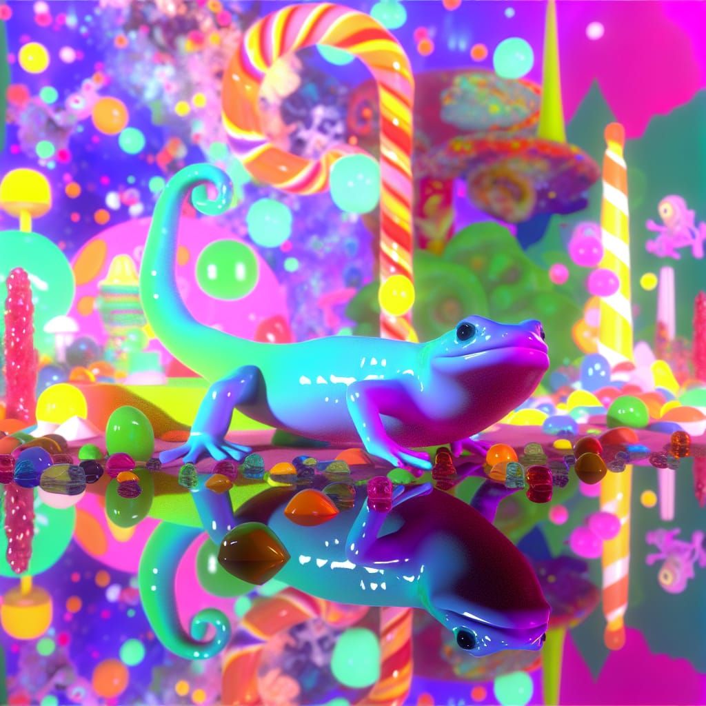 These Neon Smashed Faced Newts IX