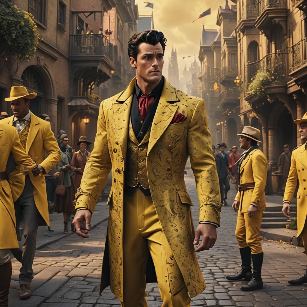 Gaston in Yellow Zoot Suit Concept Art