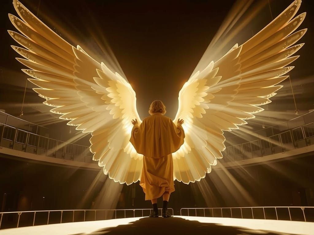 Heavenly Sunshine Beams Through Clouds