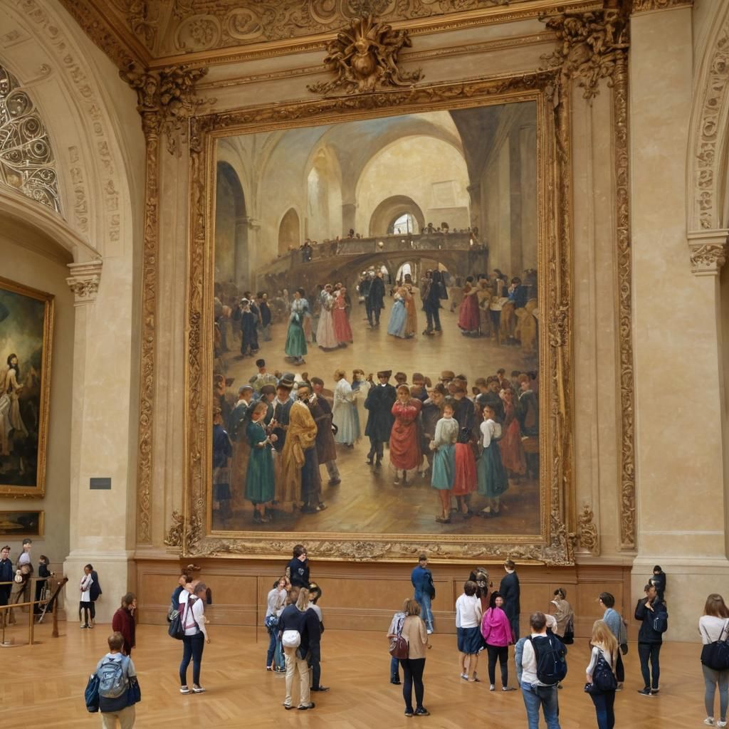 Impressionist Art at Musée d'Orsay in Warm Light