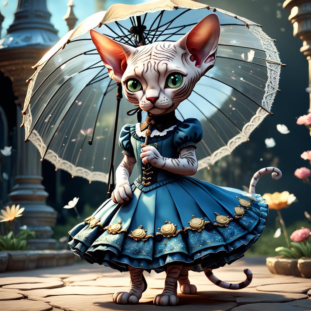 Sphynx Cat umbrella