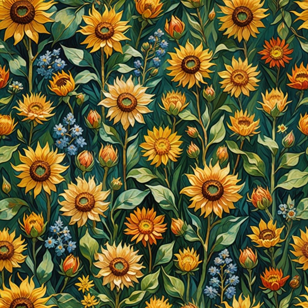 Impressionist Masterpiece in Vibrant May Blooms