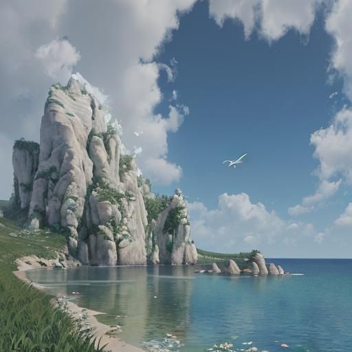 Spring Morning: Impressionist Painting with Dancing Zephyr