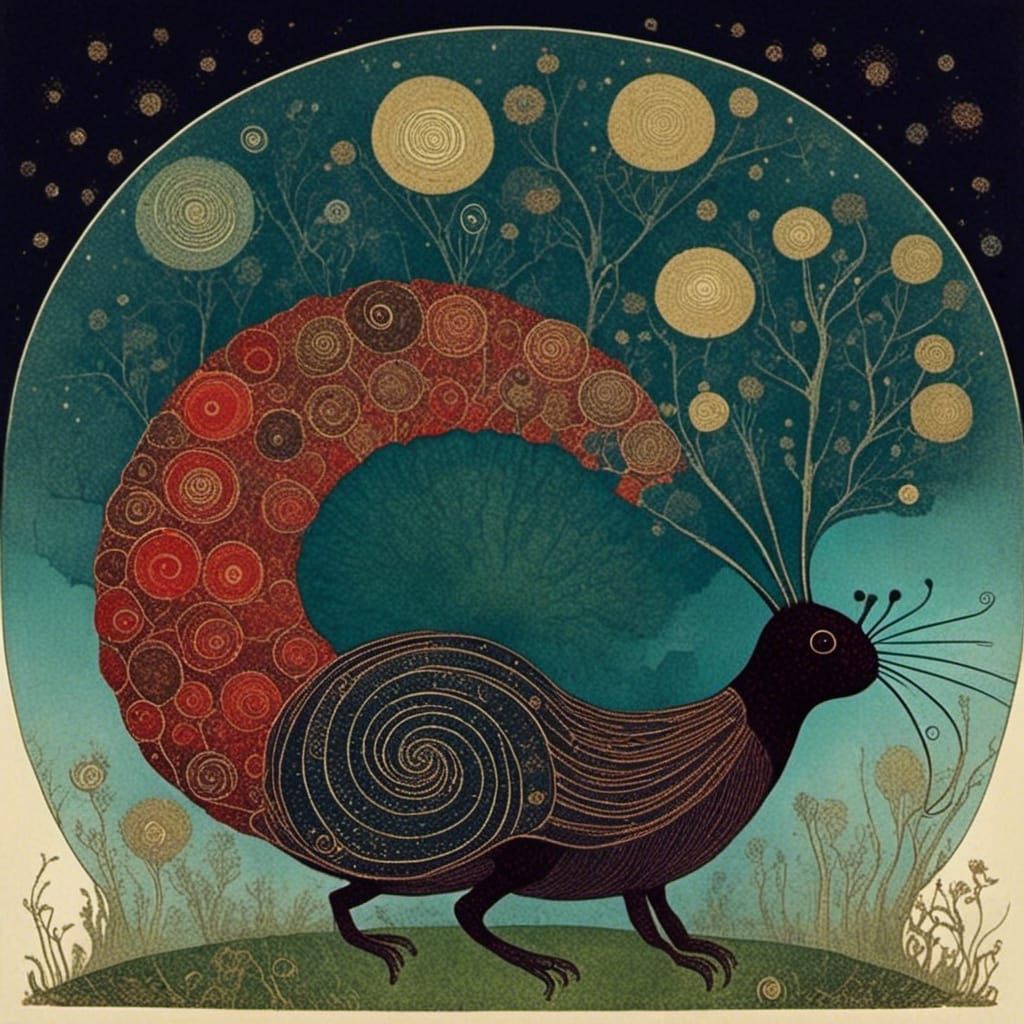 Cicada Song in Harry Clarke Style