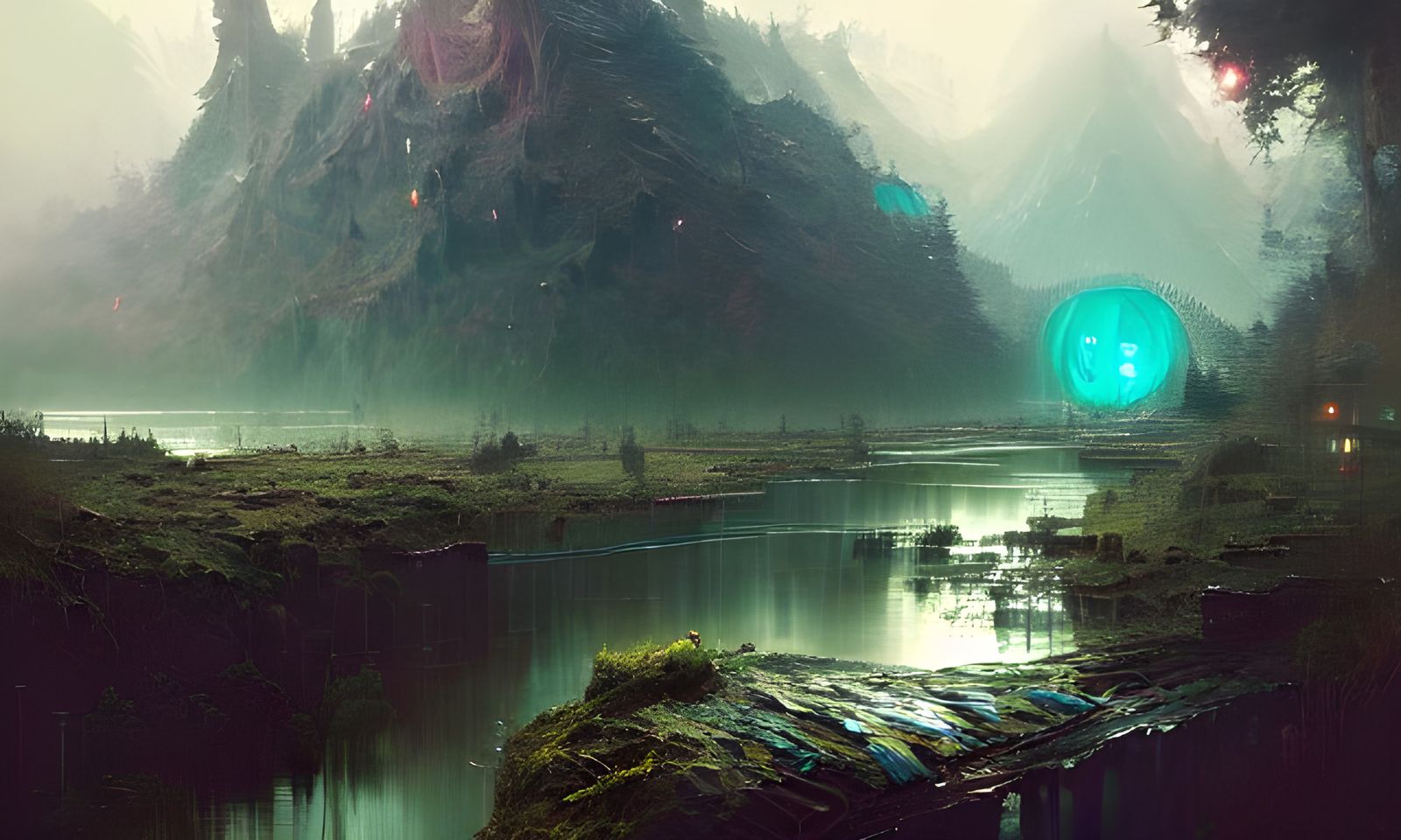 Anomaly Located on an Alien Planet