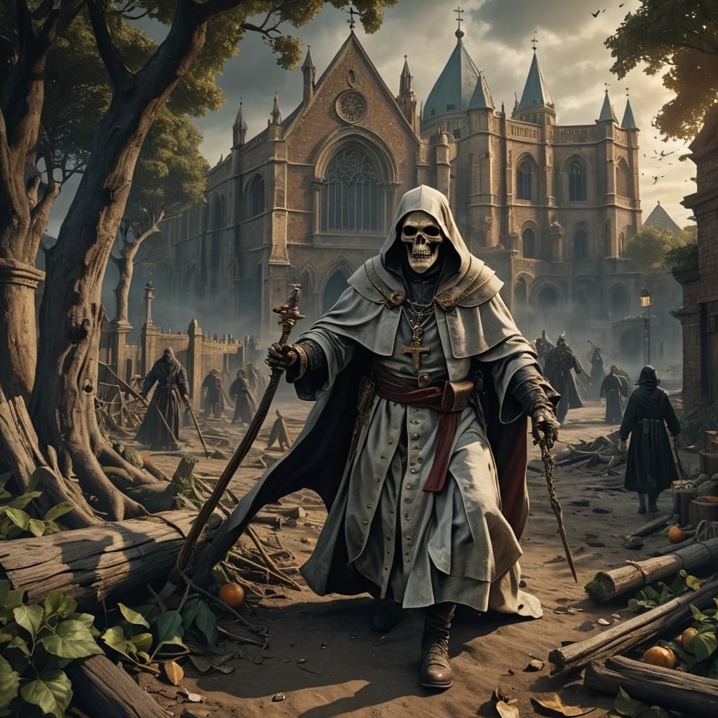 Perretta Confronts the Grim Reaper in London, 1896