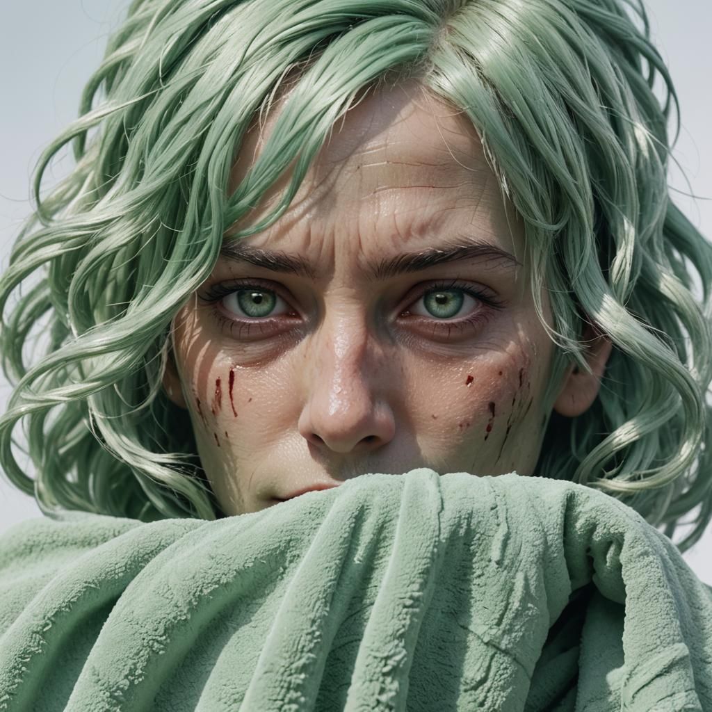 Vibrant Muted Fantasy Towel in Creased Glory