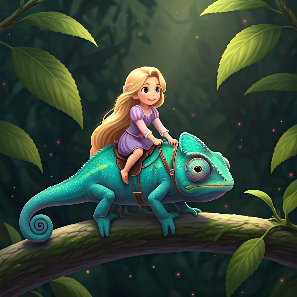 Rapunzel Rides a Chameleon: Studio Ghibli Anime