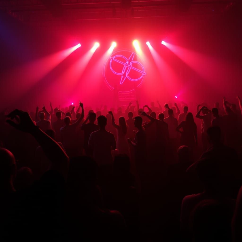 Energetic Rave Scene